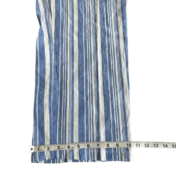 C&C California Womens 100%‎ Linen Stripe Straight Leg Pants Size XL - Picture 8 of 10